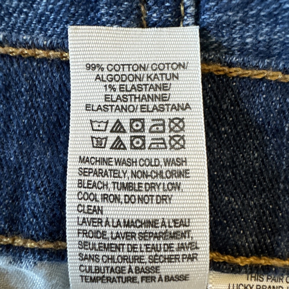Lucky Brand Sweet Straight Jeans Women 6/28 R Blue Medium Wash Stretch Denim - Picture 15 of 16